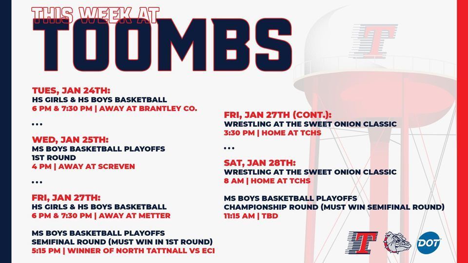 This week at Toombs